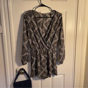 Long sleeve romper/jumpsuit